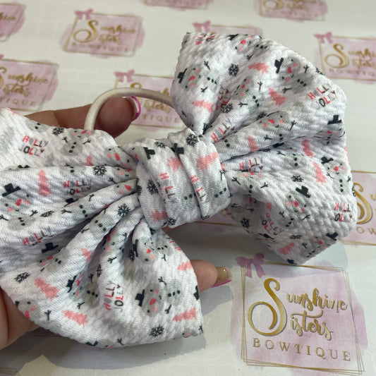 Clearance Christmas Bow Clip and Bobble