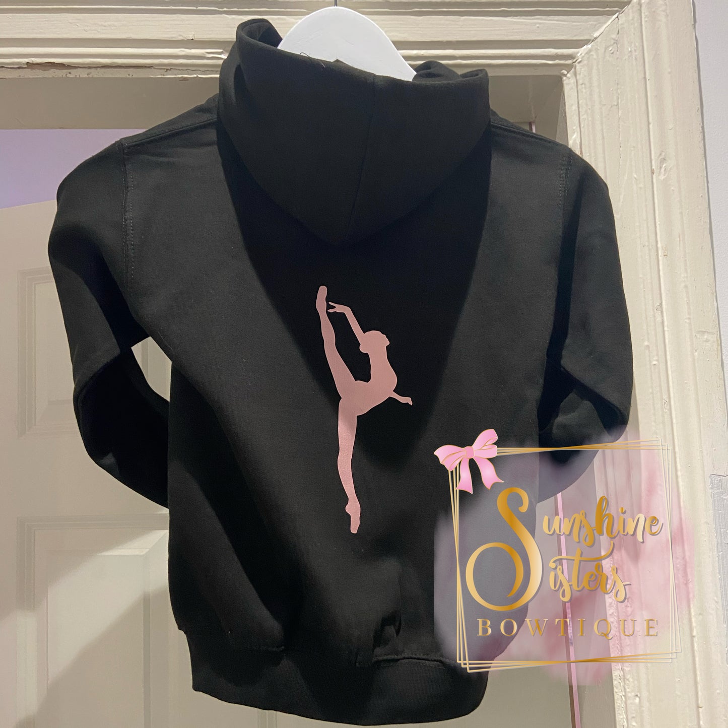 Personalized Ballerina Zip up Hoodie, Ballet Zoodie, Girls Zip up Hoodie, Personalised Zoodie