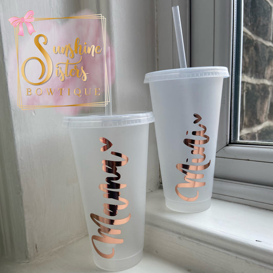 Mama and Mini Customised 24oz Cold Cups