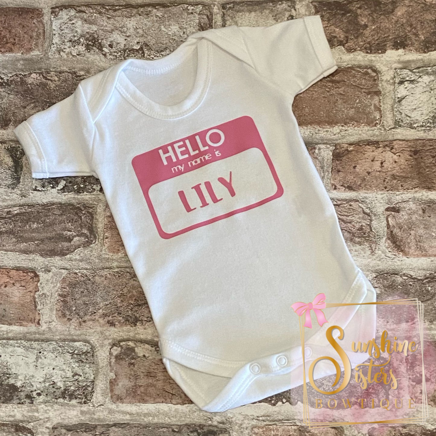 I Am (Name) Newborn Baby Vest